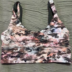 Floral Print Sports Bra